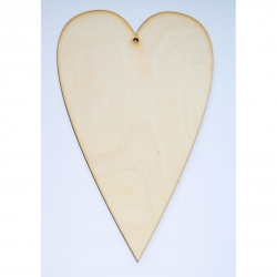 Serce drewniane 20 cm zawieszka SK405-5509